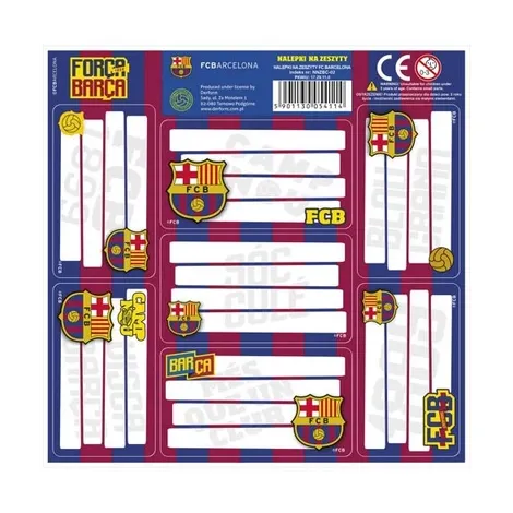 Naklejki na zeszyty Astra FC Barcelona, 8szt - 2
